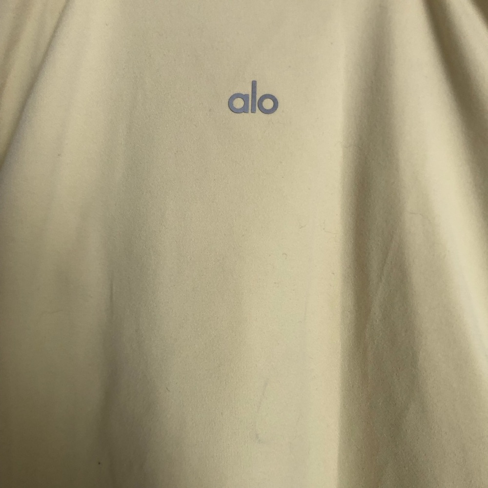 Alo Yoga Airbrush Streamlined Dress Lemon Ice/White   L - Picture 9 of 14